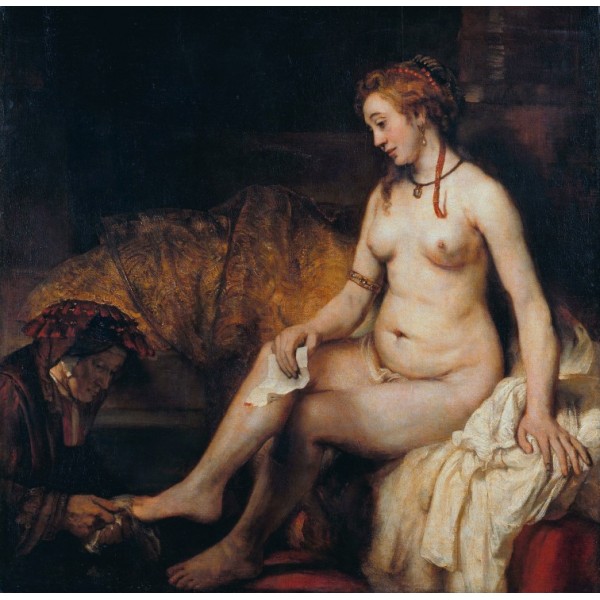 Bathsheba w łazience, Rembrandt, 1654 (1500el.) - Sklep Art Puzzle